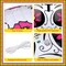 4 Pcs 24 Inch Fiesta Inflatables Sugar Skull Decor Blow up Day of The Dead Inflatable Sugar Skull for Mexican Cinco de Mayo Party Yard Outdoor Decorations